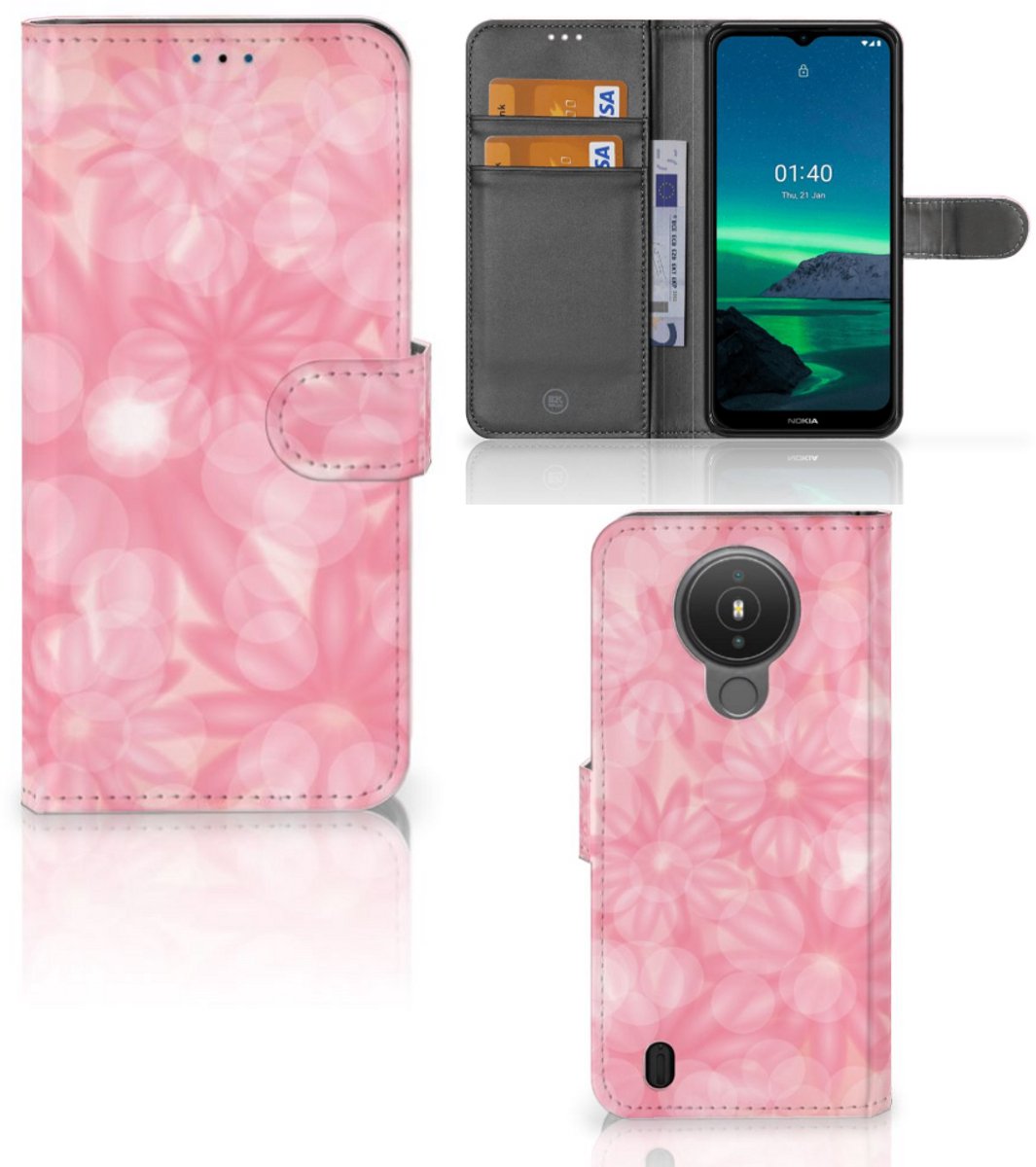 Nokia 1.4 Hoesje Spring Flowers