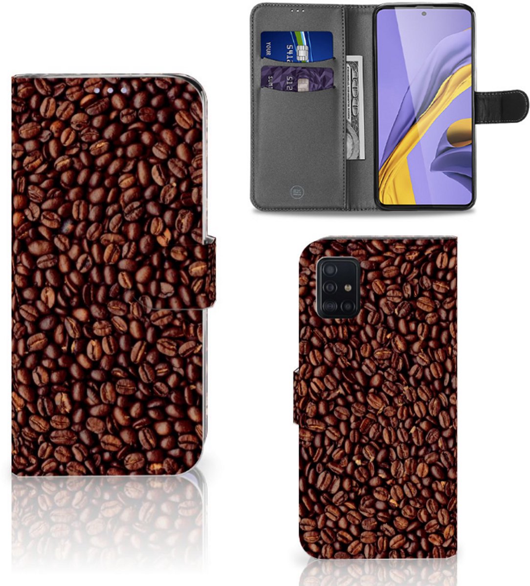 Samsung Galaxy A51 Book Cover Koffiebonen