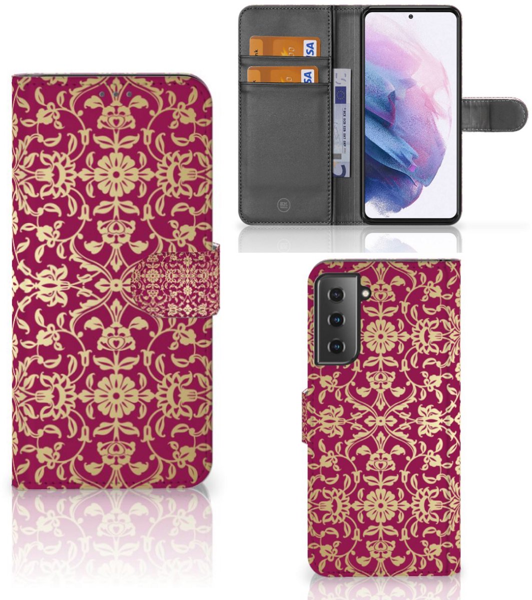 Wallet Case Samsung Galaxy S21 Plus Barok Pink