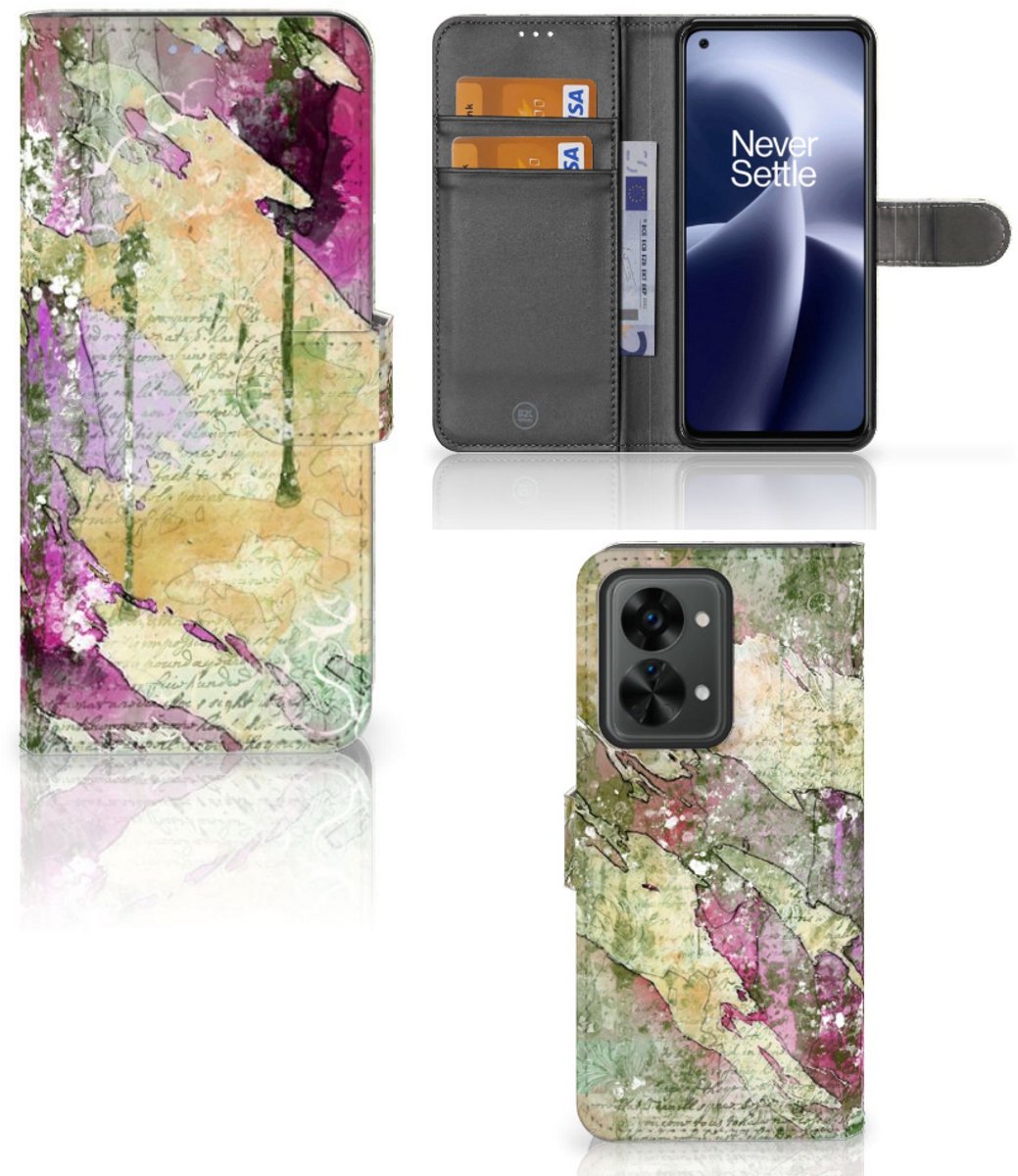 Hoesje OnePlus Nord 2T Letter Painting