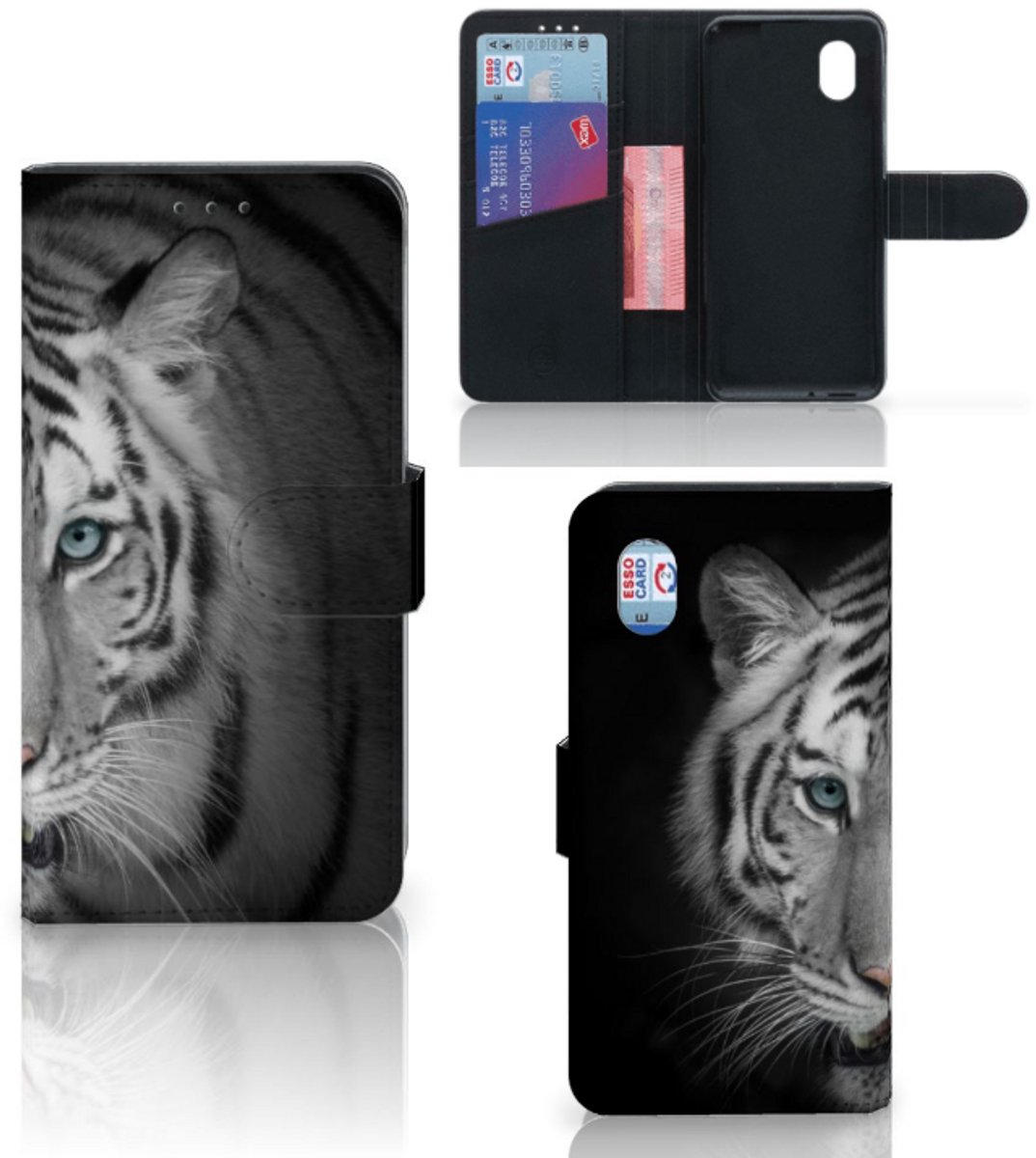 Alcatel 1B (2020) Telefoonhoesje met Pasjes Tijger