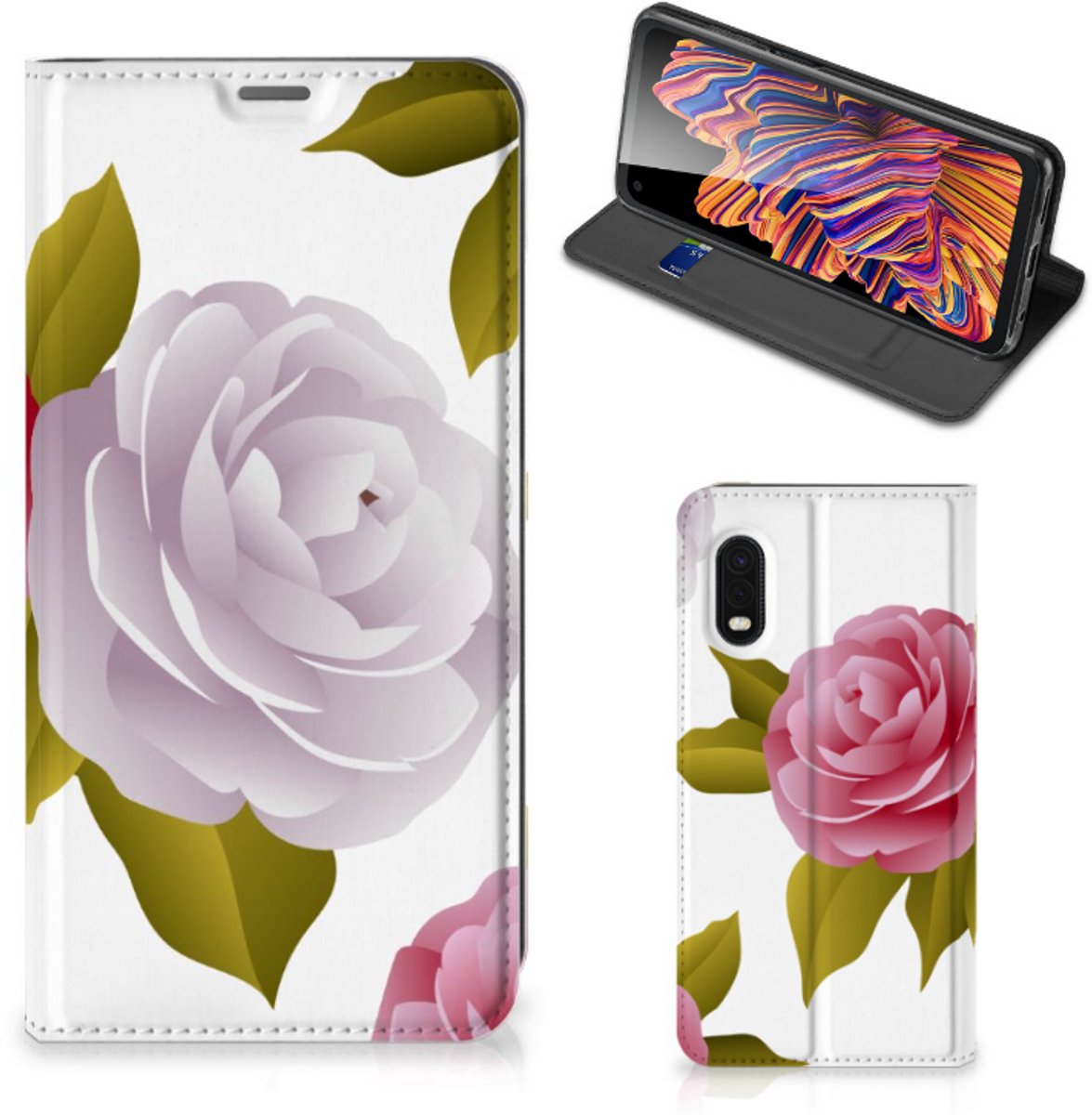 Samsung Xcover Pro Smart Cover Roses