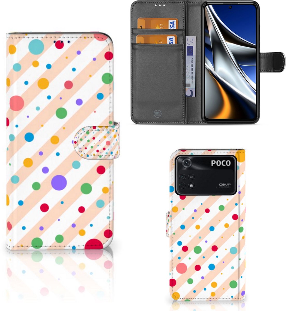 Xiaomi Poco X4 Pro 5G Telefoon Hoesje Dots