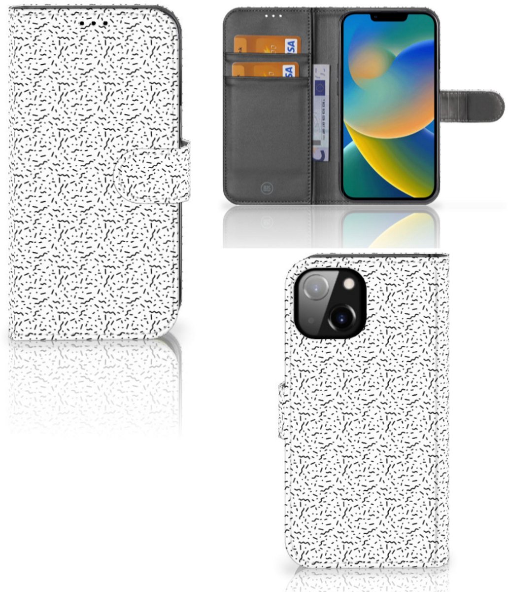 Apple iPhone 14 Telefoon Hoesje Stripes Dots