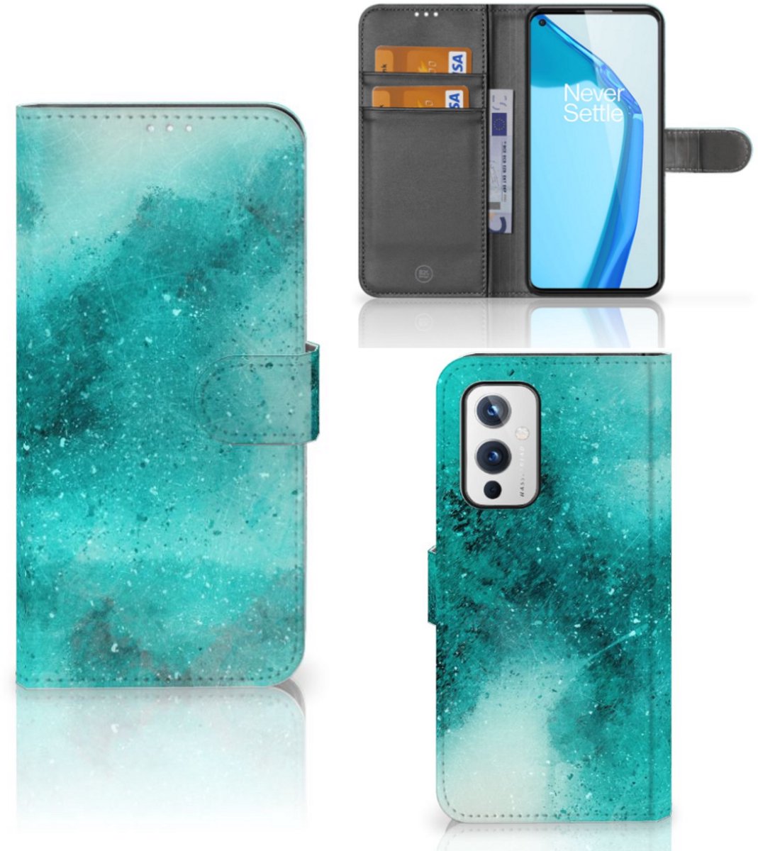Hoesje OnePlus 9 Painting Blue