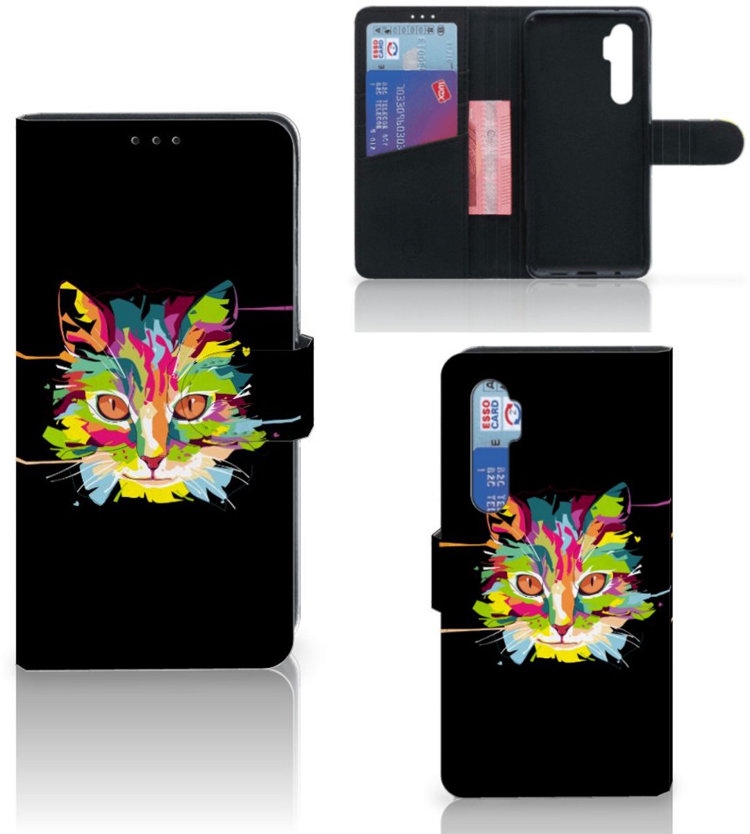 Xiaomi Mi Note 10 Lite Leuk Hoesje Cat Color