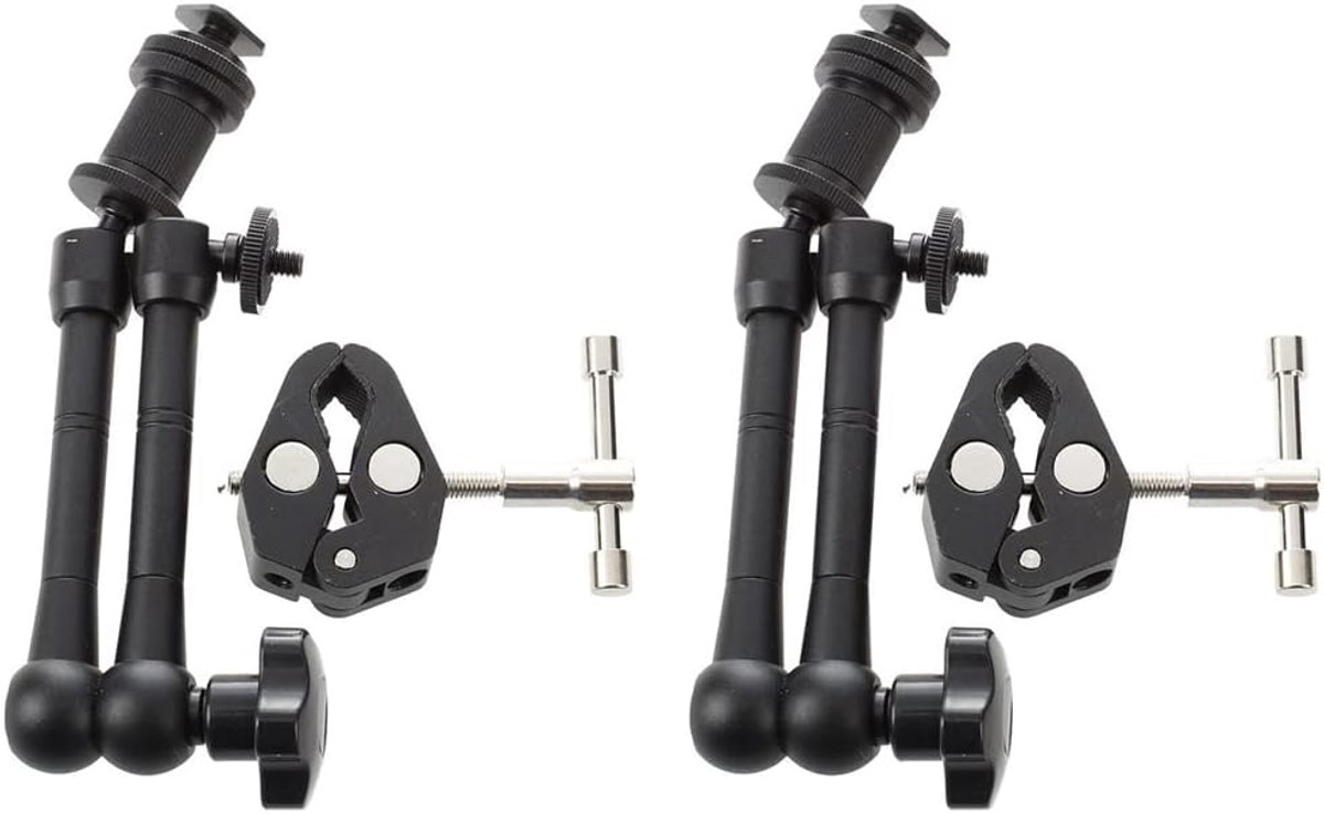 Wrijving Scharnierarm - Magische Arm - Camera Montage - Met Super Klem - 285 cm - Zwart