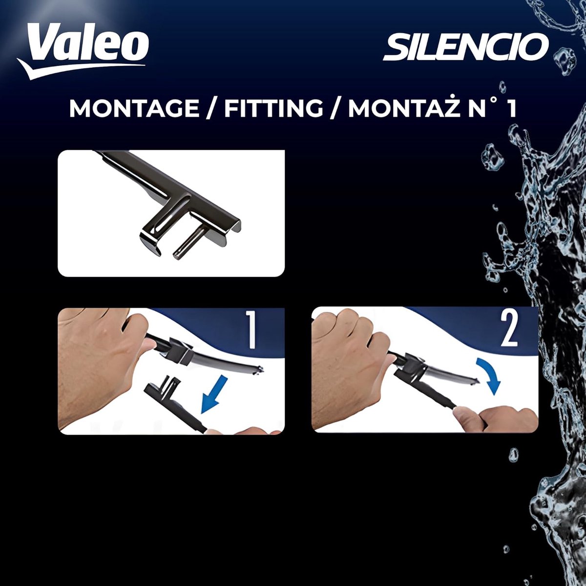 Valeo Silencio 574321 Flat Blade Set Front Wipers – foto 4