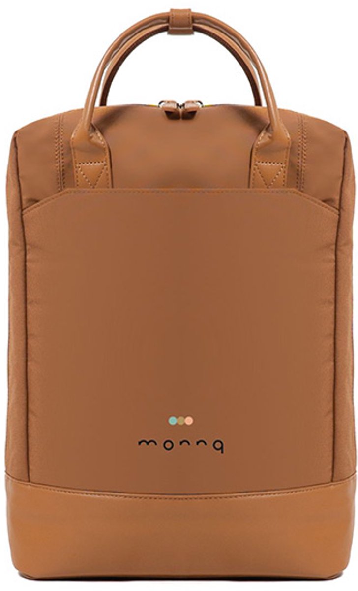 Monnq - Rugzak - Rugtas - Schooltas met laptopvak Navagio - Rugtas Brown
