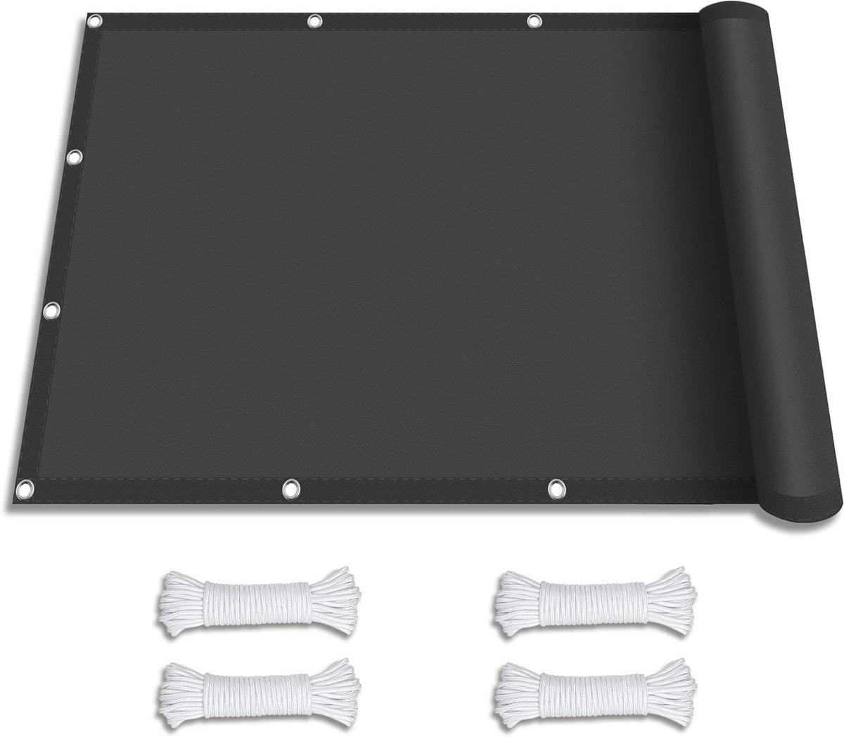 Schaduw Sails Verdikking Encryptie Schaduw 1.5 x 2.8 m Uv-Bestendig Weerbestendig Zonnescherm Netto met Gratis Touw Voor Buiten Tuin Carports, Donkergrijs