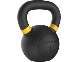 Tunturi Platinum Cast Iron Kettlebell - 16kg - Incl. gratis fitness app