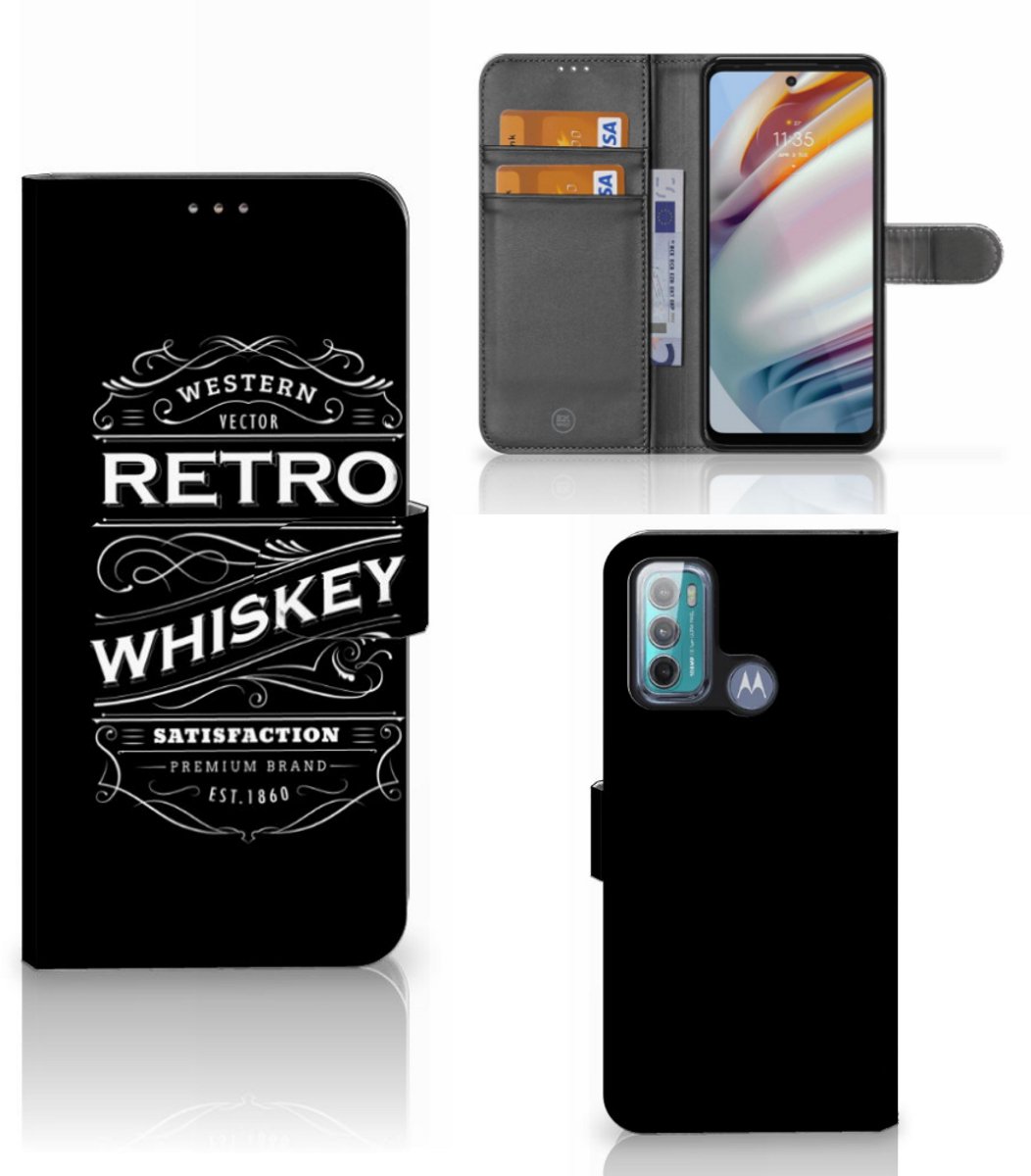 Book Case voor Motorola Moto G60 Book Cover Whiskey