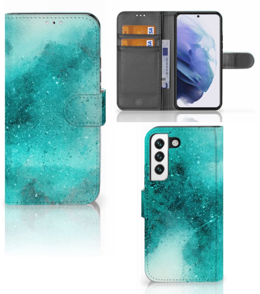 Hoesje Samsung Galaxy S22 Painting Blue