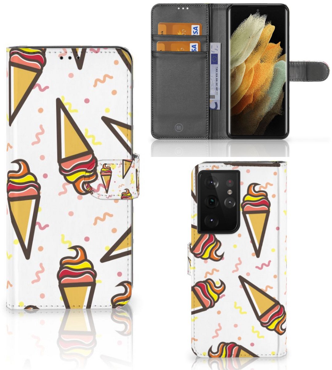 Samsung Galaxy S21 Ultra Book Cover Icecream