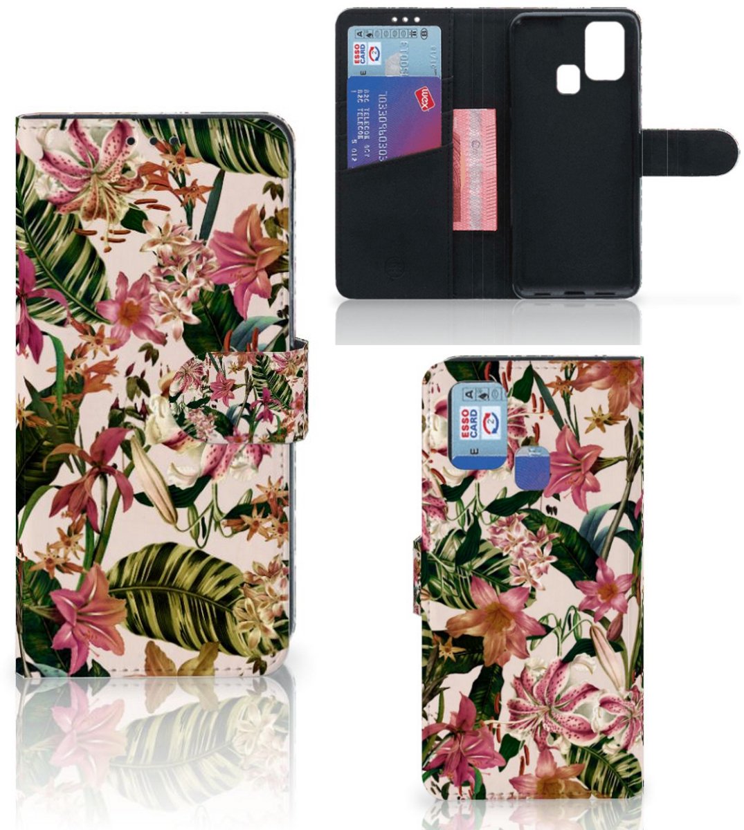 Samsung Galaxy M31 Hoesje Flowers