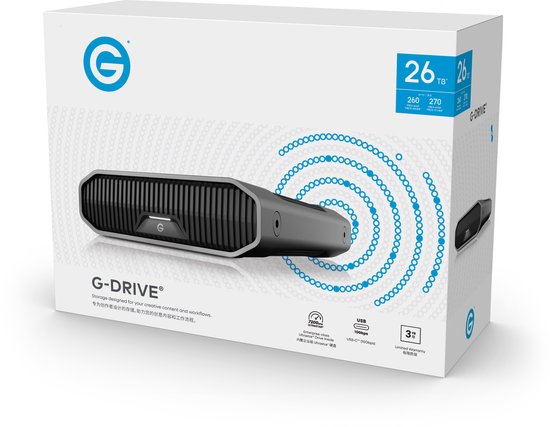 G-DRIVE® 26TB External Desktop Hard Drive, 7200RPM Ultrastar® Hard Drive Enterprise-Class, USB-C™ (10Gbps), tot 260MB/s, Mac-Ready — afbeelding 5