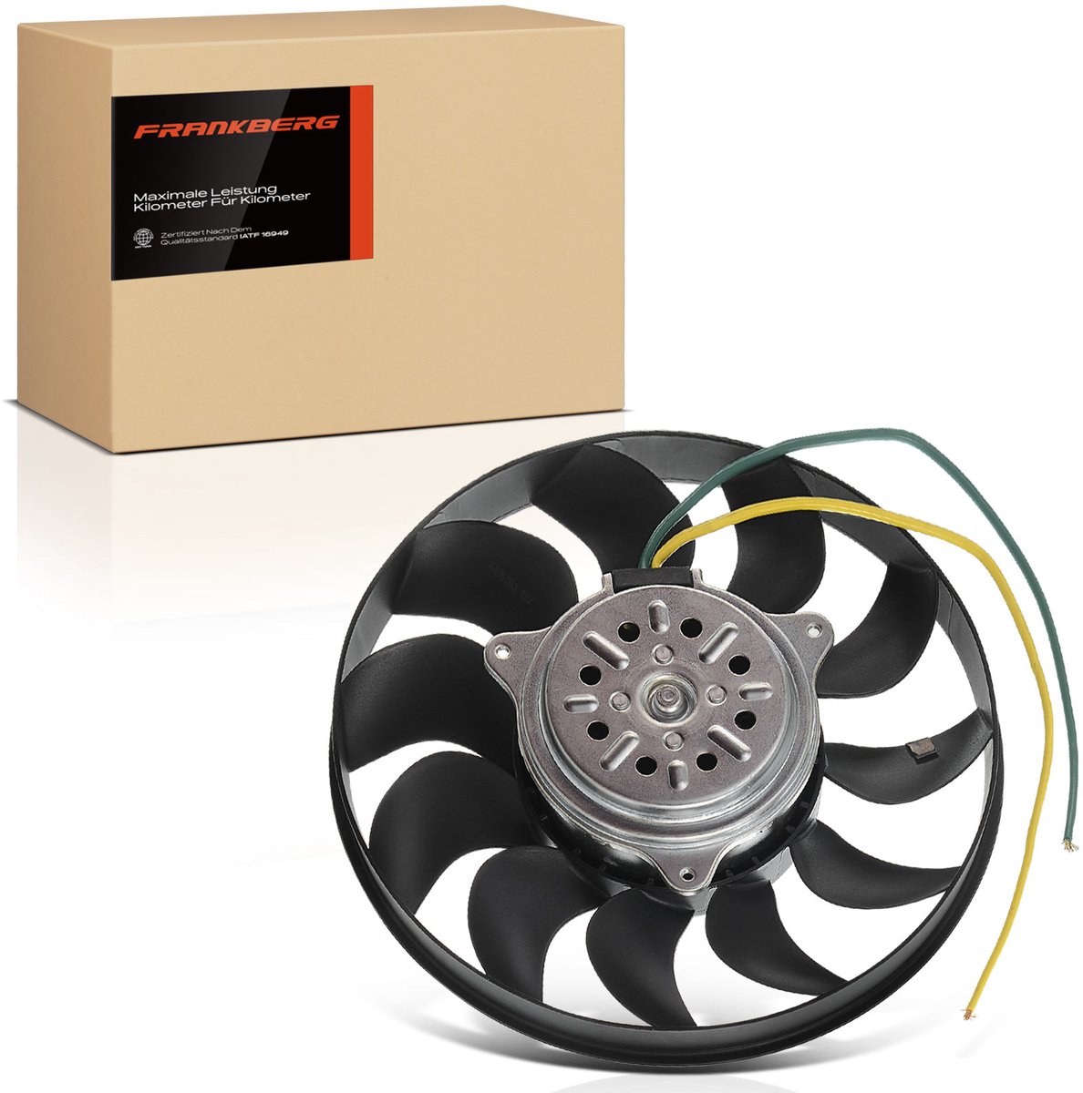 Frankberg 1x Motorradiator enkele ventilator