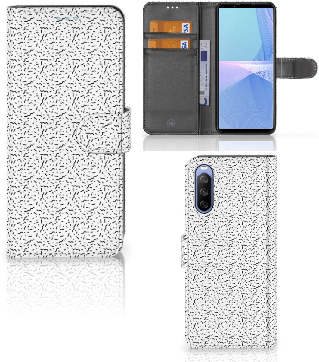 Sony Xperia 10 III Telefoon Hoesje Stripes Dots