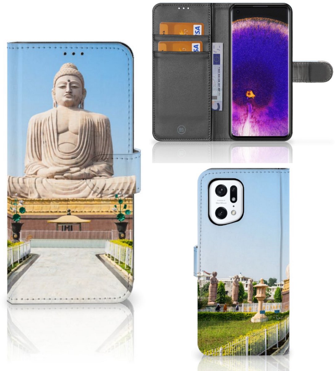OPPO Find X5 Pro Flip Cover Boeddha