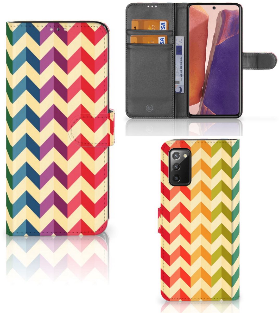 Samsung Galaxy Note 20 Telefoon Hoesje Zigzag Multi Color