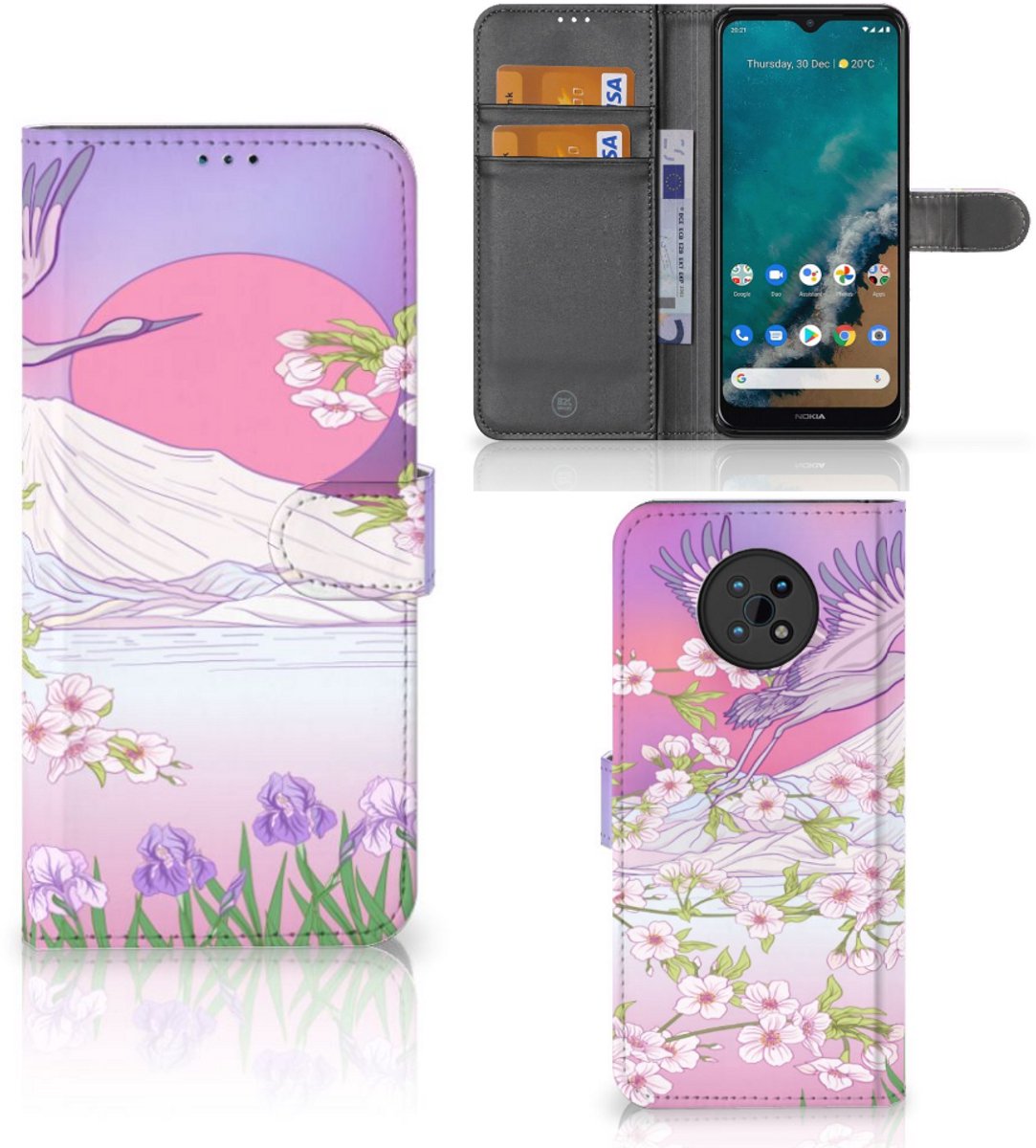 Nokia G50 Telefoonhoesje met Pasjes Bird Flying