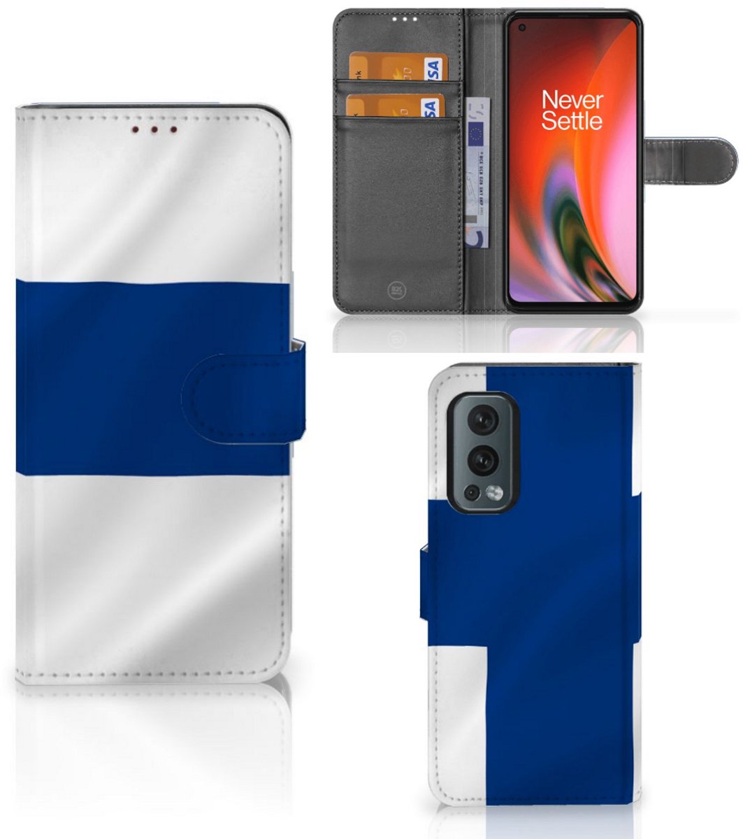 Book Case voor OnePlus Nord 2 5G Bookstyle Case Finland