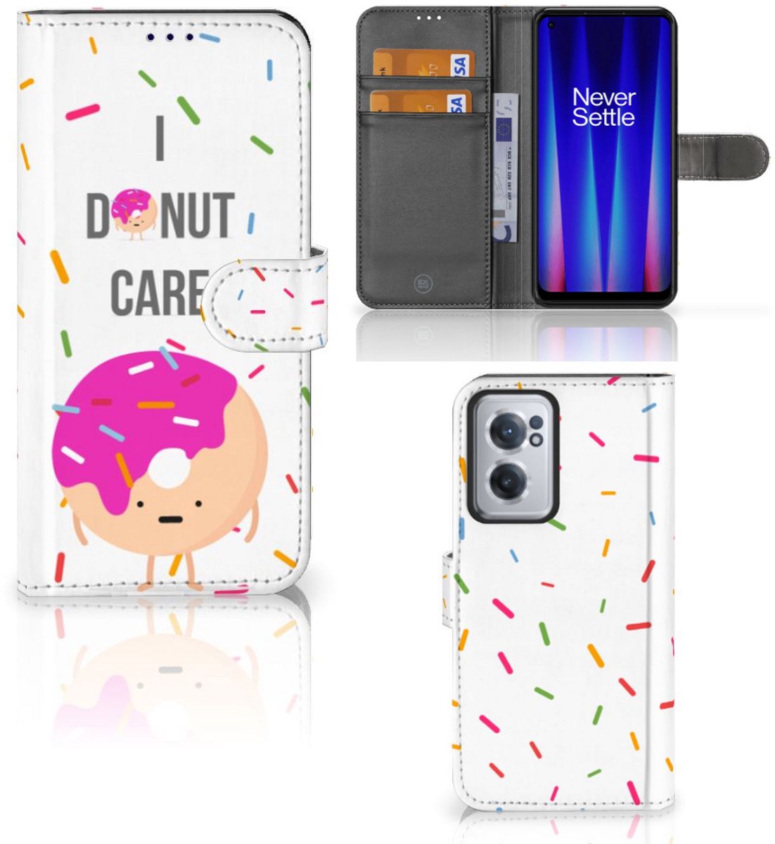 OnePlus Nord CE 2 Book Cover Donut Roze