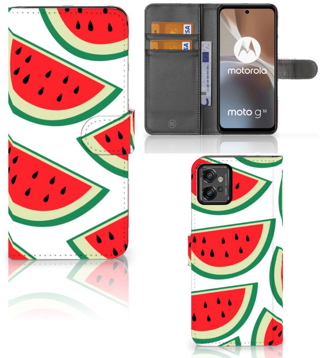Motorola Moto G32 Book Cover Watermelons