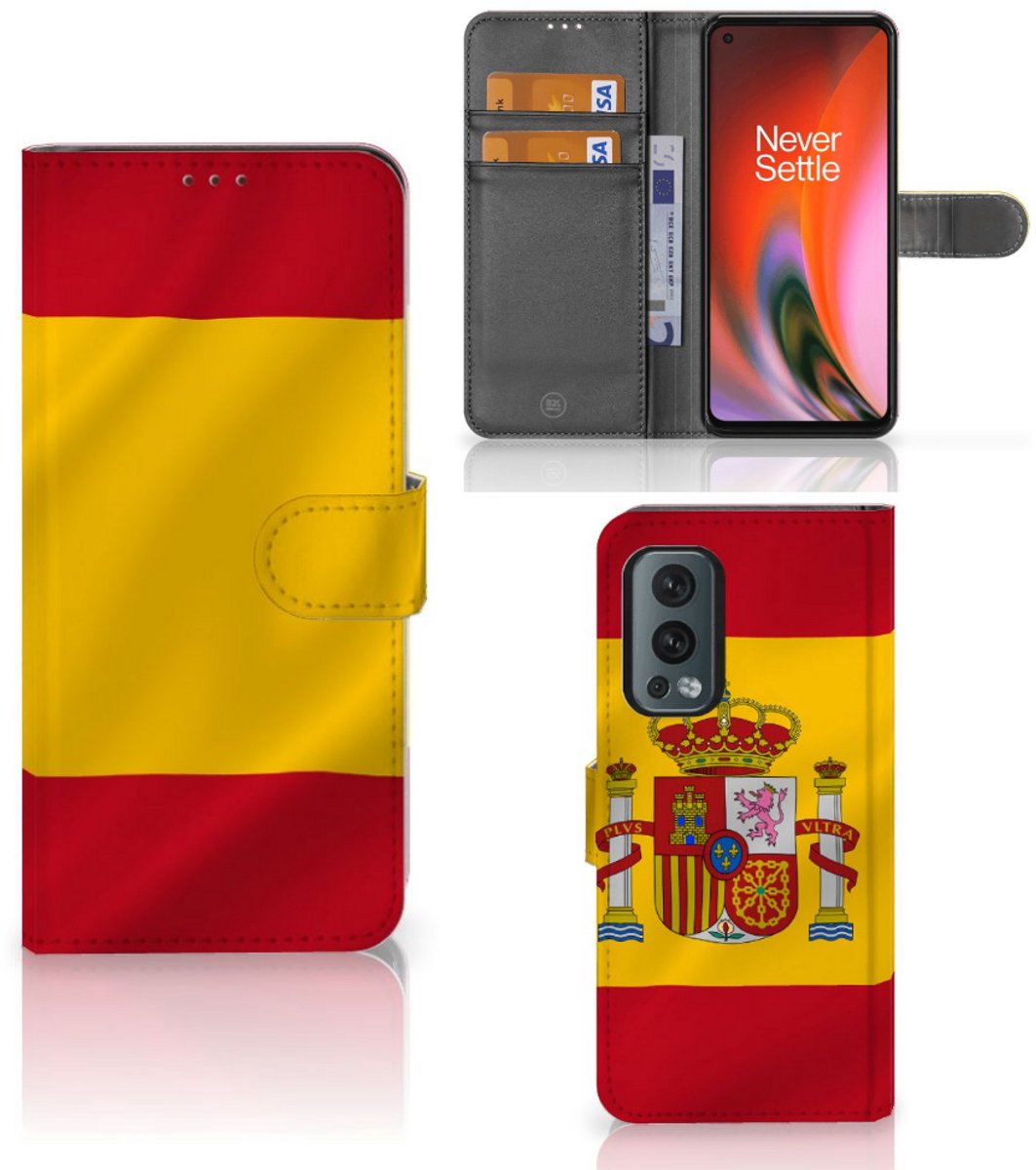 Book Case voor OnePlus Nord 2 5G Bookstyle Case Spanje