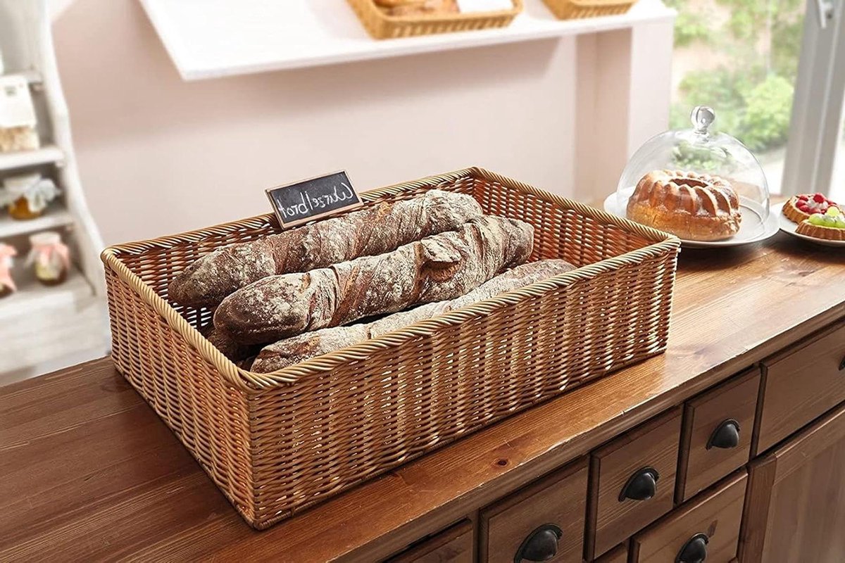 Opbergmand - Opbergbak - Huis Organiseren - Afwasbaar - 60 x 40 x 15 cm - Bruin