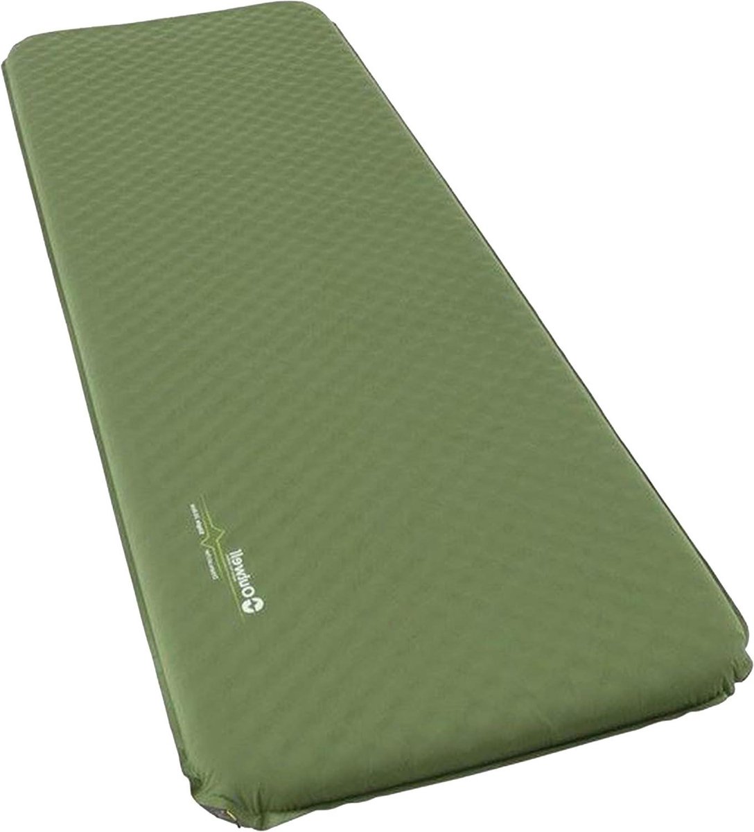 Zelfopblazende Slaapmat - Kampeermat Luchtbed - Comfortabel Kamperen - Gegolfd Schuim Comfort - Single 10 cm - Olijf