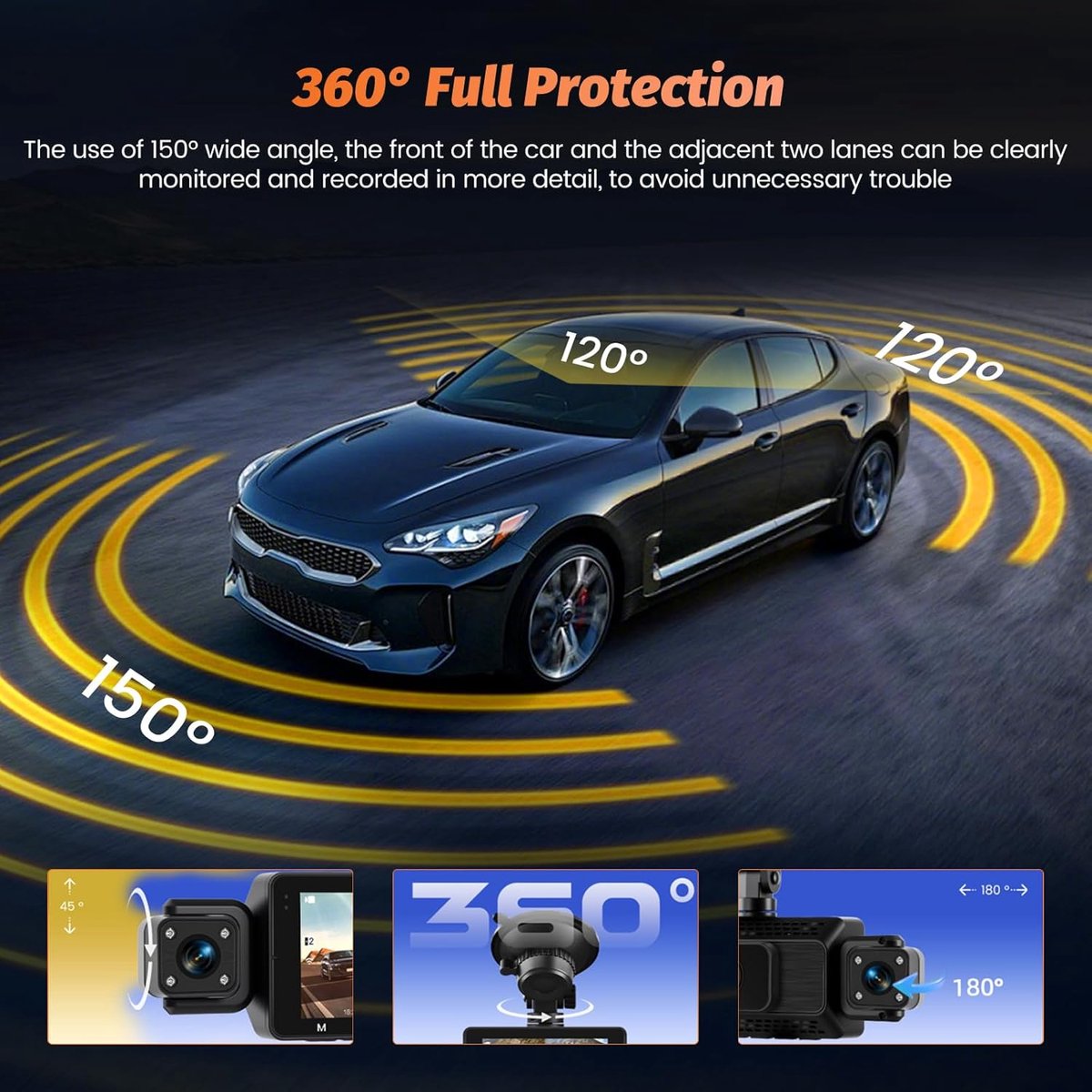 Dashcam voor de Auto - Autocamera - Rijrecorder - Autorijcamera – foto 4