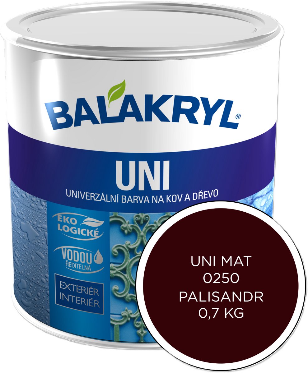Balakryl UNI MAT 0,7kg, 0250 palissander