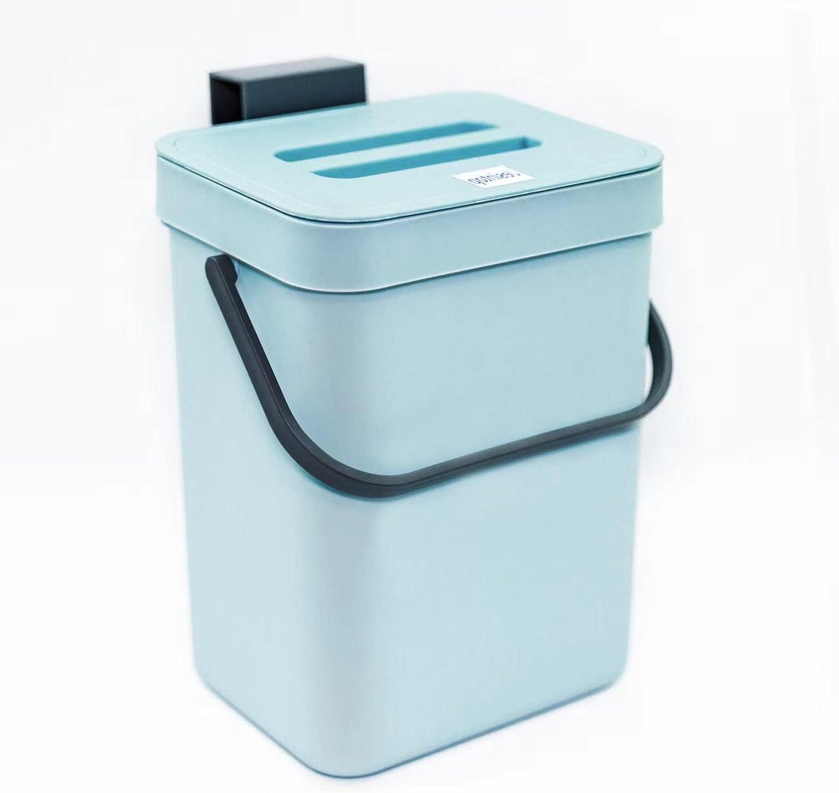 Kleine Compostbak - Afvalmand Keuken - Afval Snel Verzamelen - Multifunctioneel Ophangsysteem - 5 Liter - Blauw