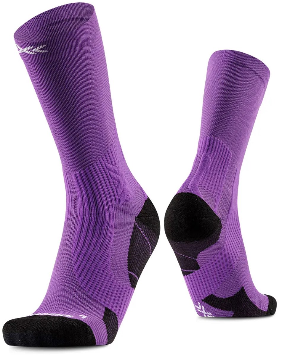 X-socks Run Perform Crewsokken Radiant Violet