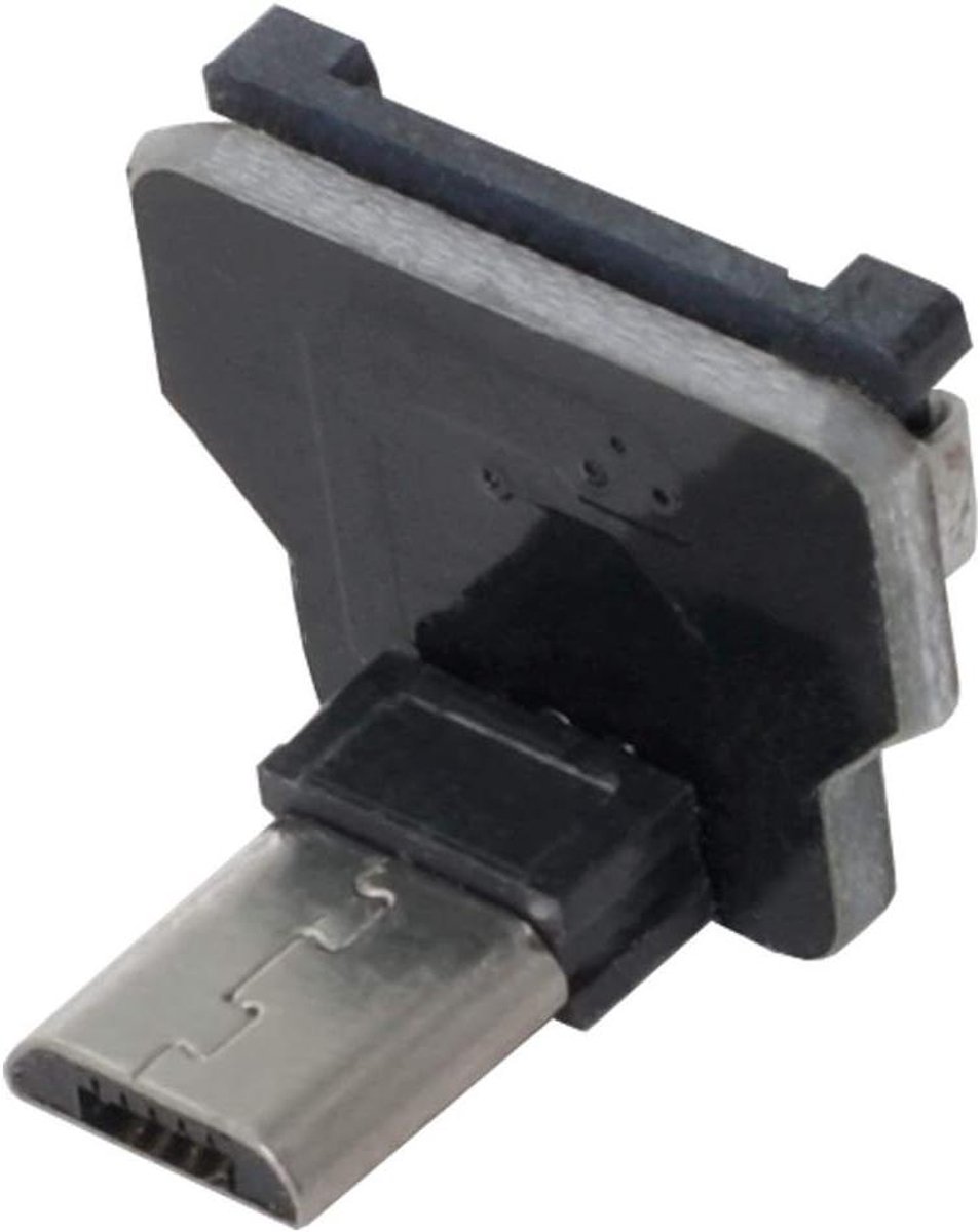 USB Connector - Adapter Kabel - FPV Luchtfotografie - Slanke Flexibele Kabel - 10 cm - Zwart