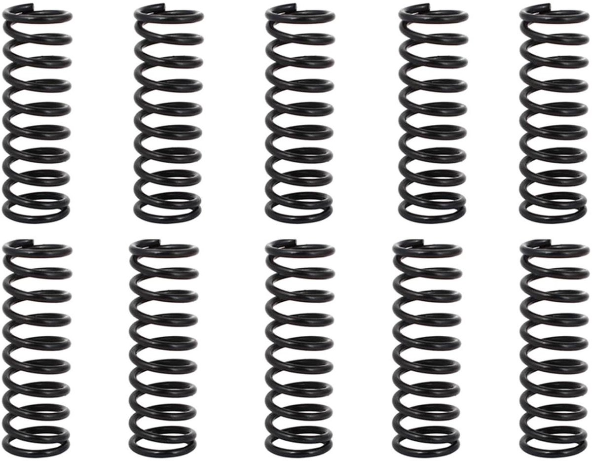 Drukveren - Compressieveren - Diverse Toepassingen - Verenstaal met Hoge Elasticiteit - 13 x 50 mm - Zwart