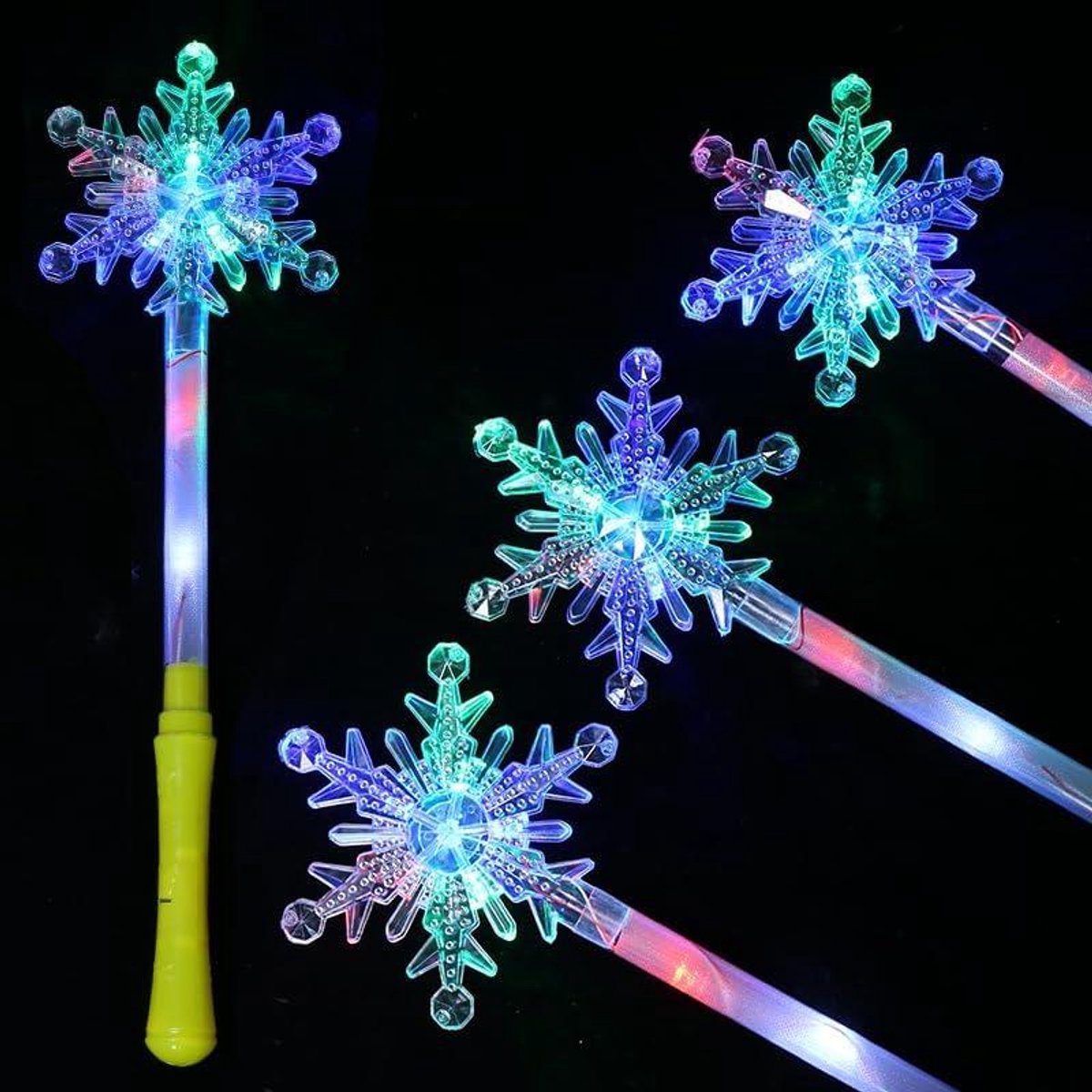 LED Toverstaf - Oplichtende Stok - Feestverlichting Creëren - 3 Knipperende Modi - 32 cm - Wit
