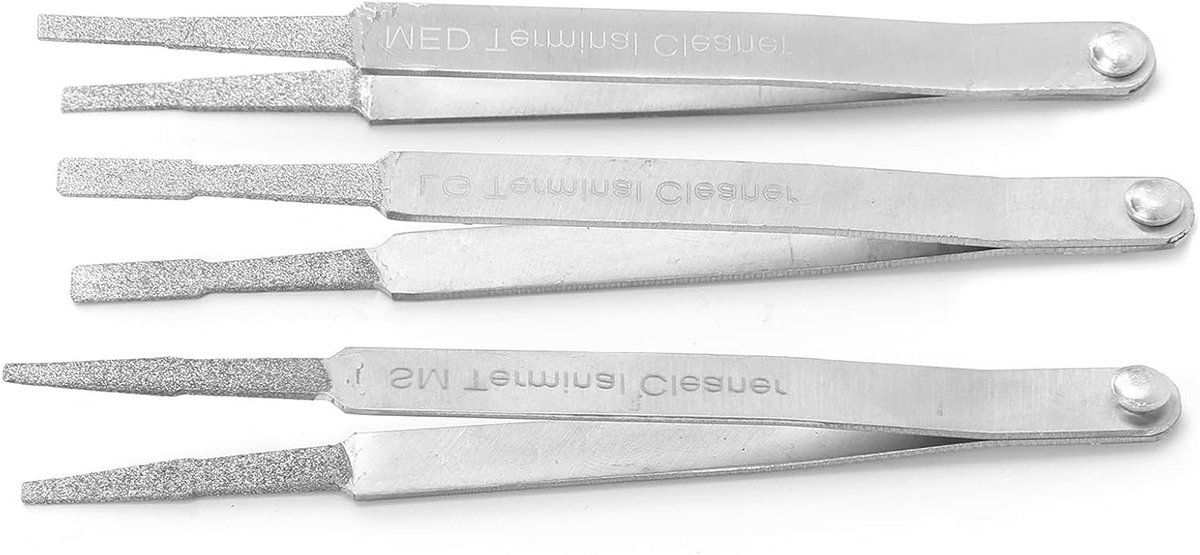 3-delige Set voor het Reinigen van Elektrische Terminals - Contactreinigingsgereedschap voor Auto's en Hardware, Effectieve Terminal Cleaner Tool voor Optimale Prestaties