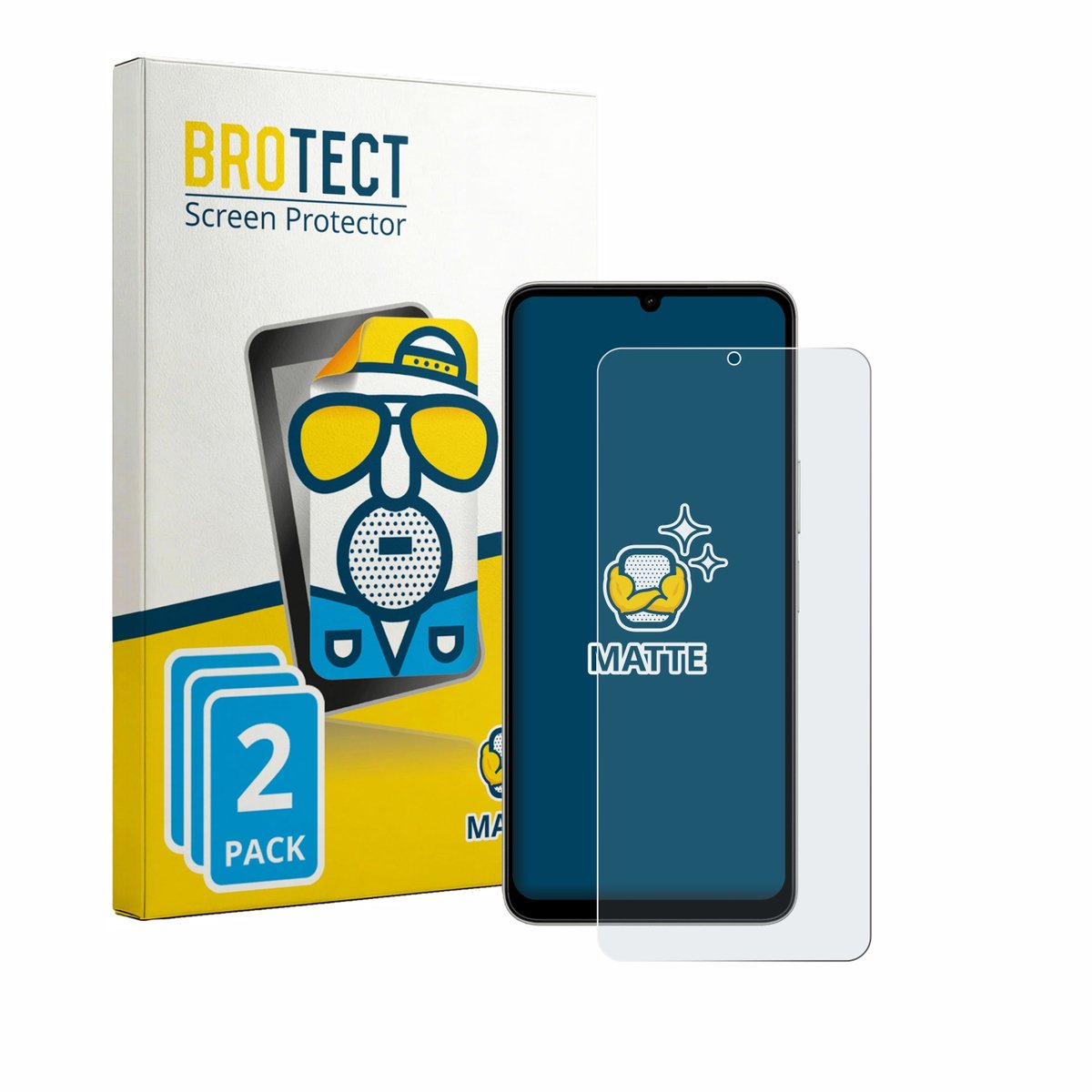 BROTECT - Screenprotector voor Vivo Y11 2026 - Folie Beschermfolie matte 2 Stuks