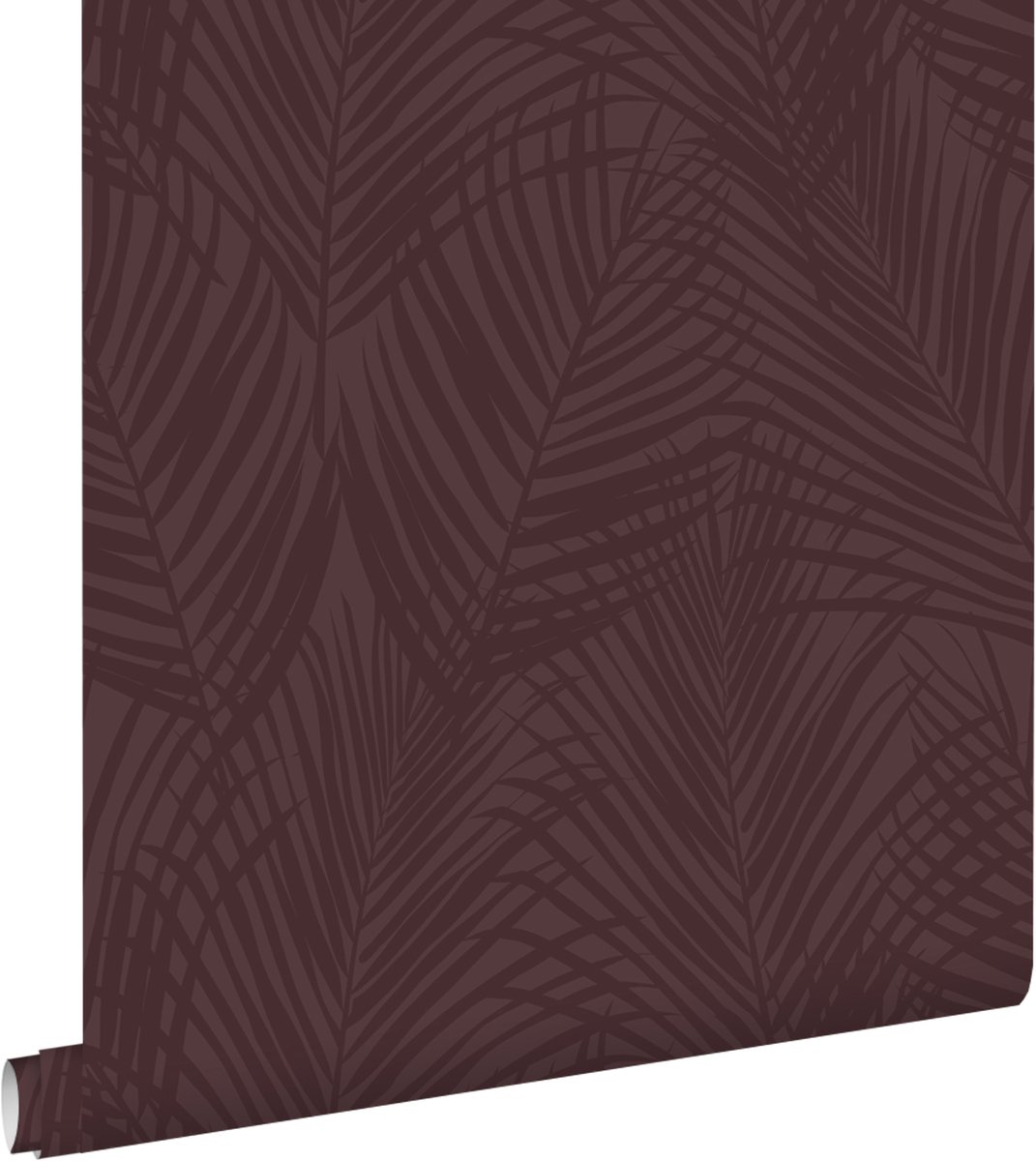 ESTAhome behang palmbladeren aubergine paars - 50 x 900 cm - 131217