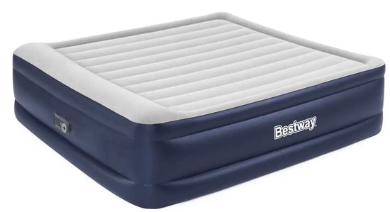 Bestway 67692 Double 203x193x56 Cm Dubbel Luchtbed Met Ingebouwde Pomp Transparant 203x193x56 cm van Merkloos — afbeelding 4