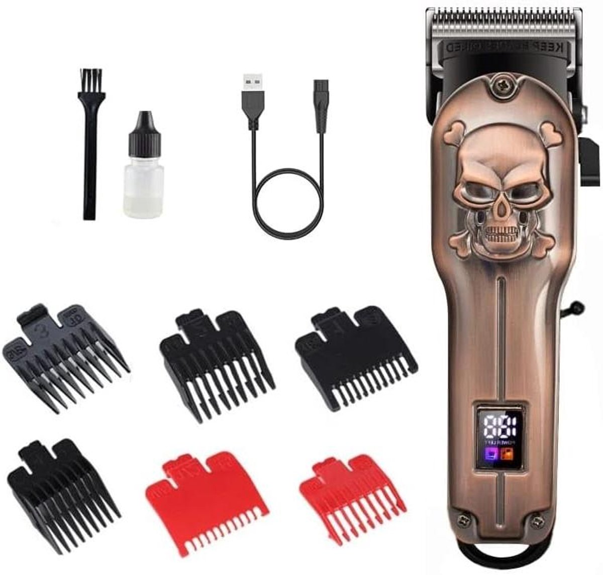 Professionele Tondeuse - Haarkapper Clipper - Thuis Kapsel Knippen - Verstelbare Blade - 400 g - Zwart