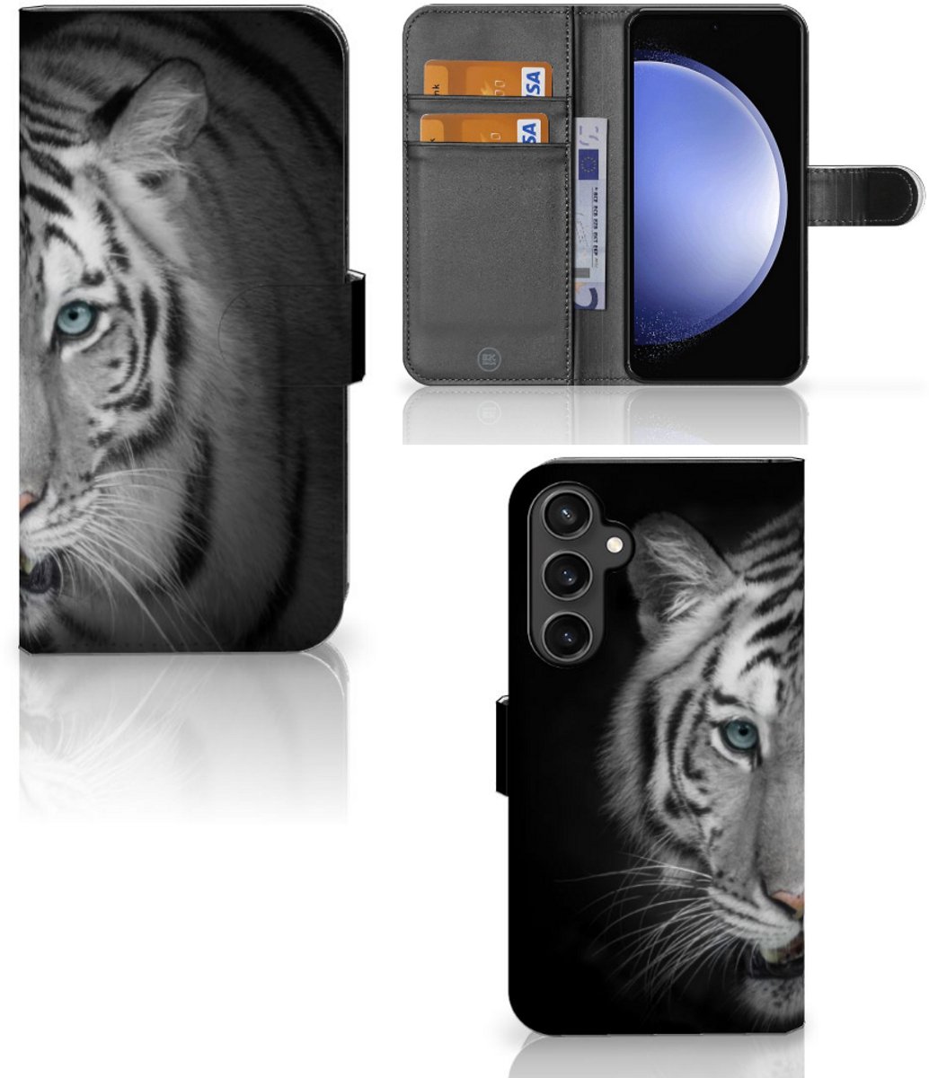 Samsung Galaxy S23 FE Telefoonhoesje met Pasjes Tijger