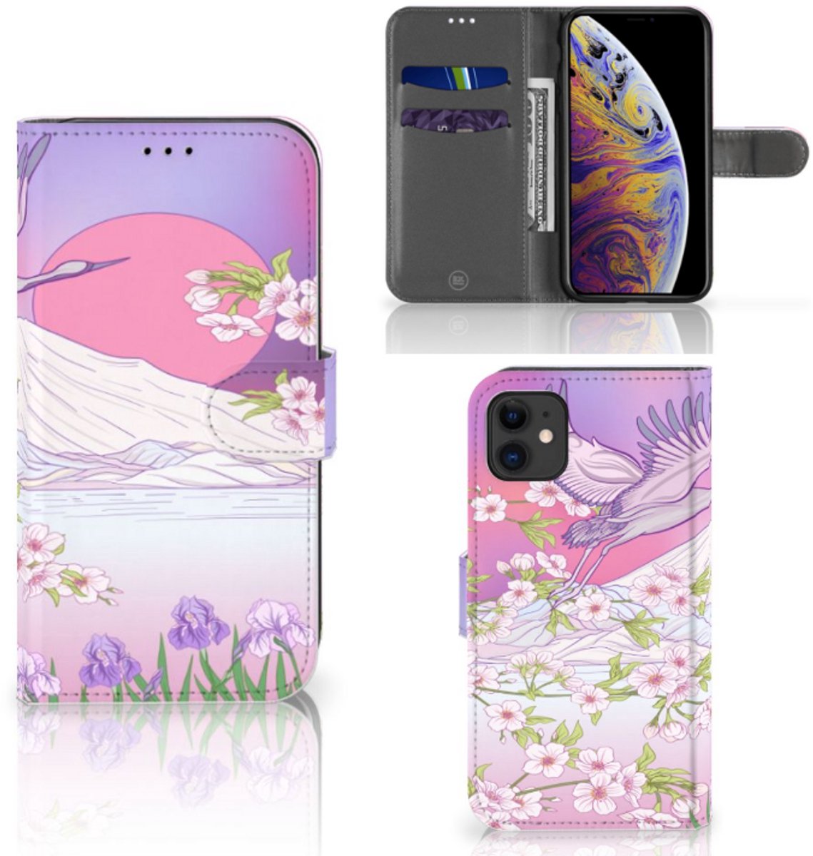 Apple iPhone 11 Telefoonhoesje met Pasjes Bird Flying