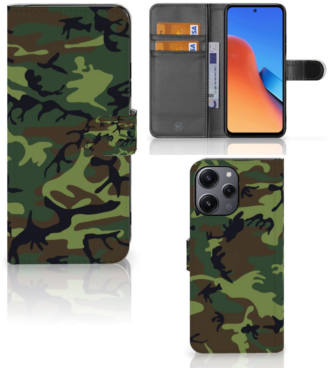 Xiaomi Redmi 12 Telefoon Hoesje Army Dark