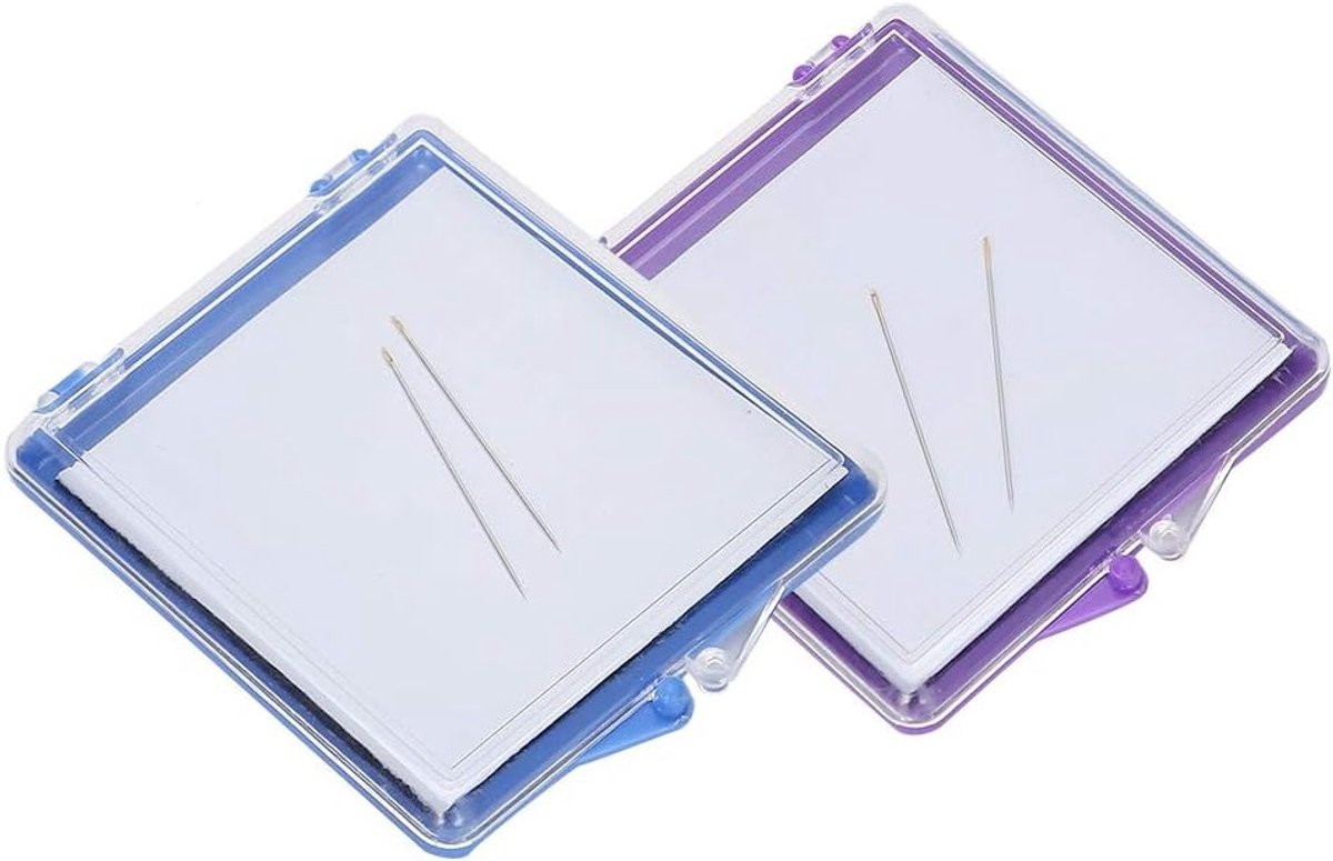Handige Opbergdoos voor Magnetische Naalden, Naai- en Borduuraccessoires, 2 Stuks Set