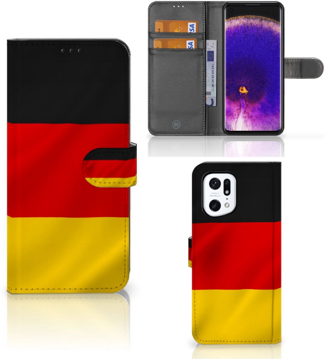 OPPO Find X5 Pro Bookstyle Case Duitsland