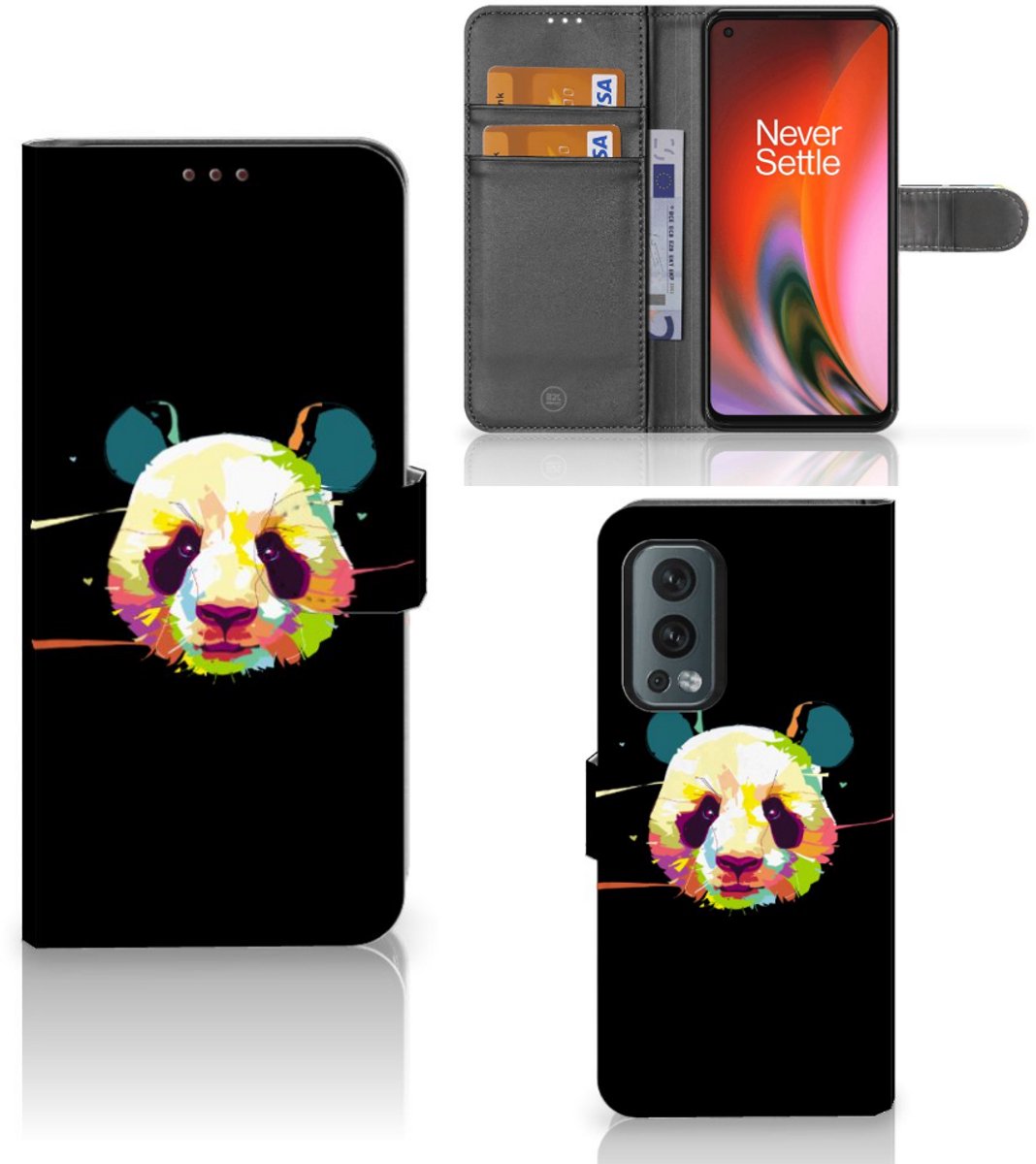 OnePlus Nord 2 5G Leuk Hoesje Panda Color