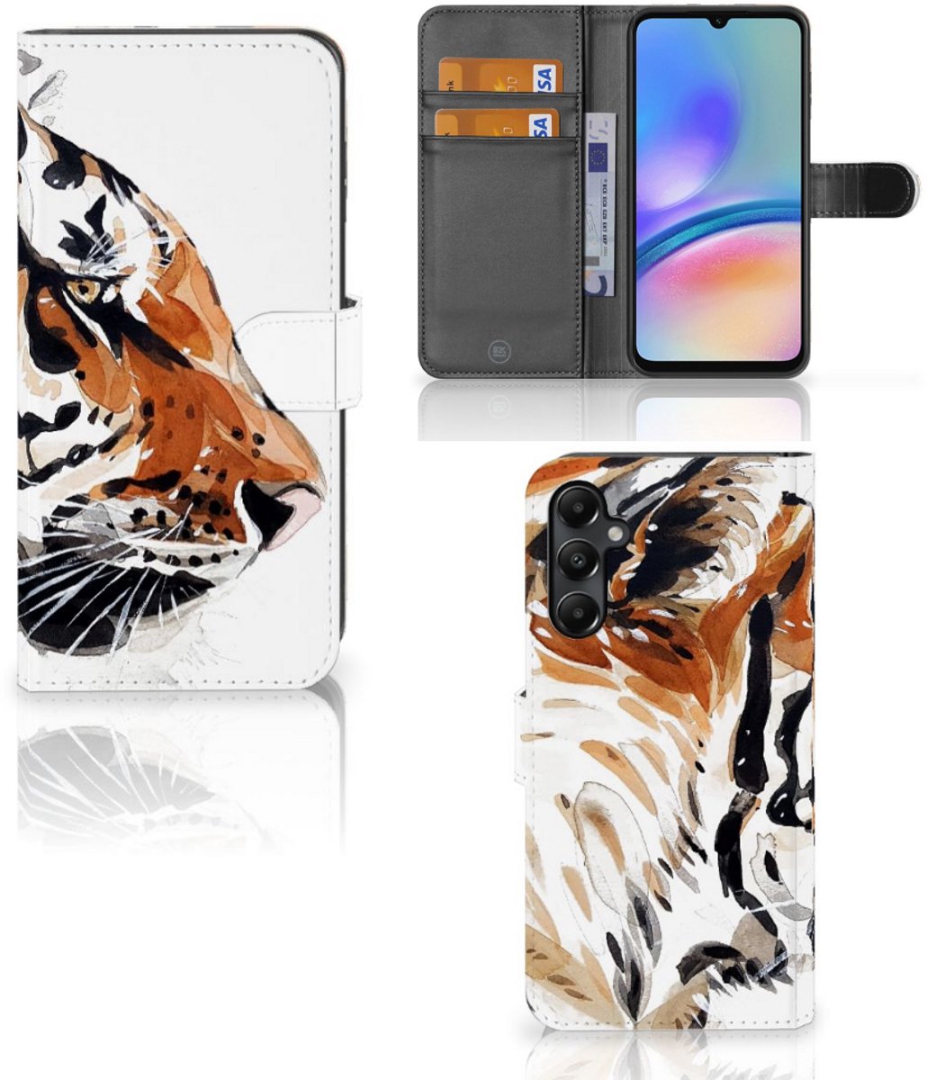 Hoesje Samsung Galaxy A05s Watercolor Tiger